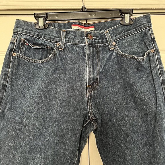 TOMMY HILFIGER Medium Wash Straight Denim Blue JEANS MEN'S 34x32 - Picture 3 of 6